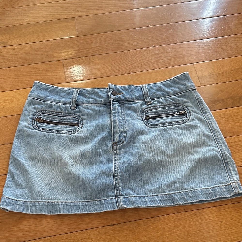 American Eagle Outfitters Light Blue Mini Skirt